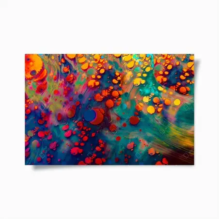 Poster marbrures cosmiques colorées – Wallnifity®