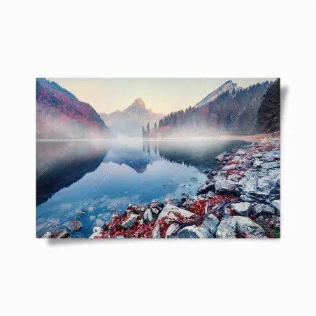 Poster brume d'automne au lac Obersee – Wallnifity®