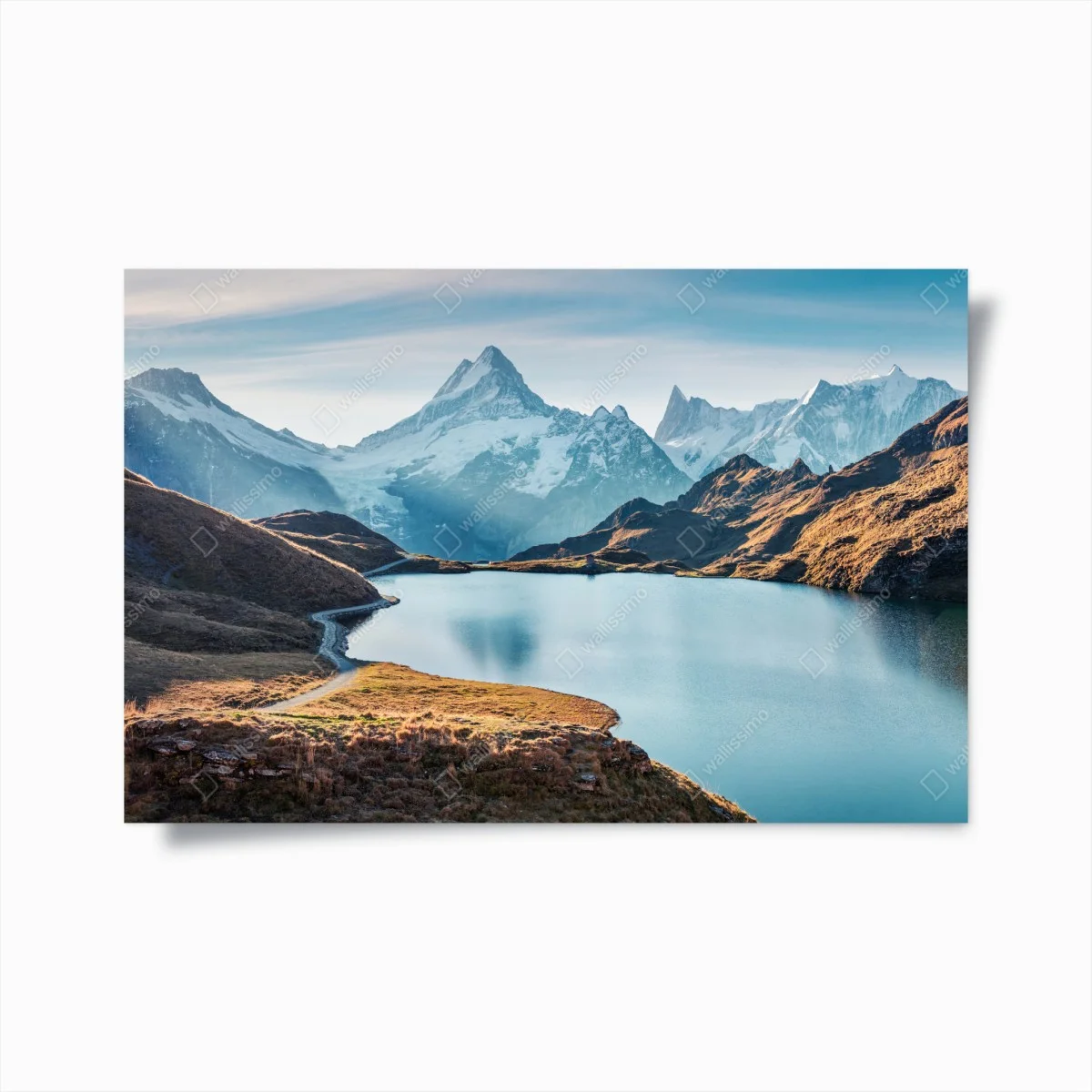 Poster panorama alpin du lac Bachalpsee au lever du soleil – Wallnifity® Poster panorama alpin du lac Bachalpsee au lever du soleil – Wallnifity®