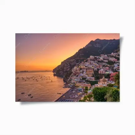 Poster coucher de soleil sur la côte méditerranéenne – Wallnifity®