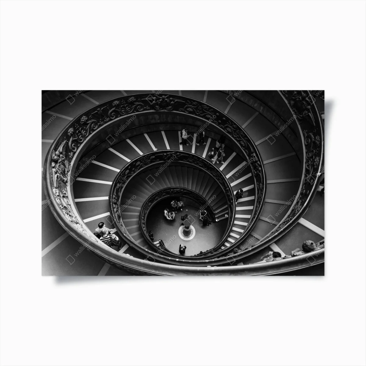 Poster spirale architecturale en noir et blanc – Wallnifity® Poster spirale architecturale en noir et blanc – Wallnifity®