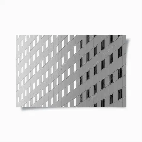 Poster façade géométrique en noir et blanc – Wallnifity®