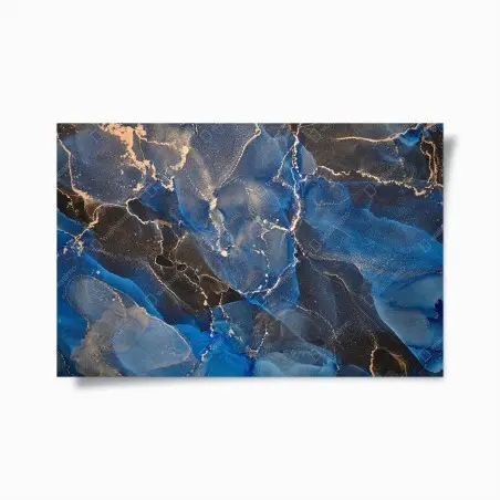 Poster rêverie azur et or – Wallnifity®