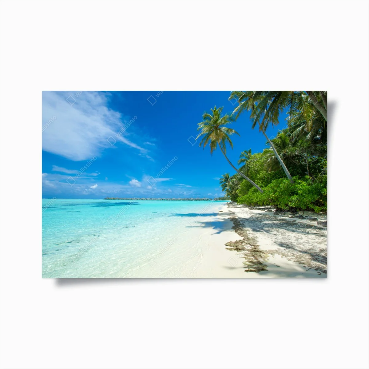 Poster île tropicale des Maldives au sable blanc – Wallnifity® Poster île tropicale des Maldives au sable blanc – Wallnifity®