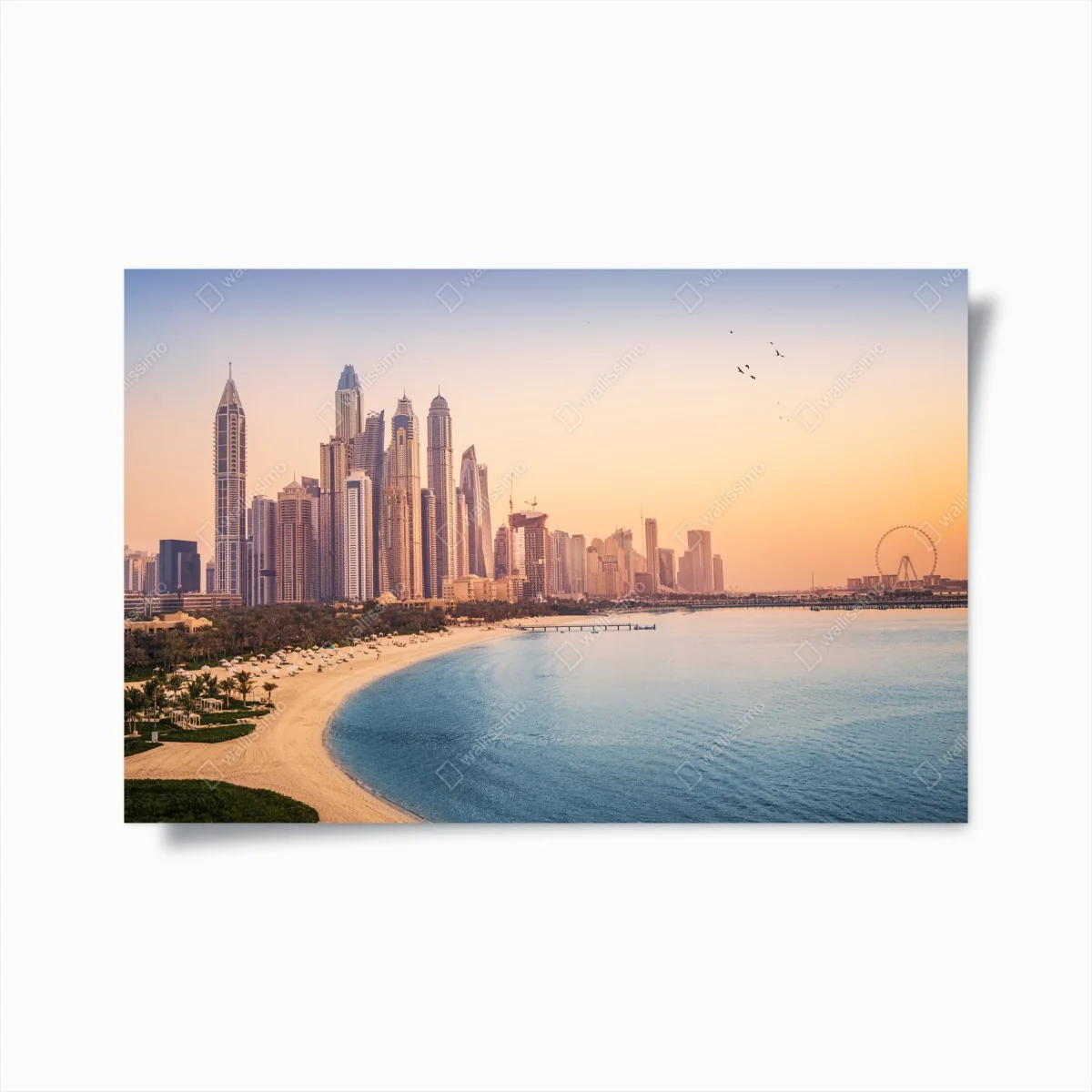 Poster coucher de soleil sur le front de mer de Dubaï – Wallnifity® Poster coucher de soleil sur le front de mer de Dubaï – Wallnifity®