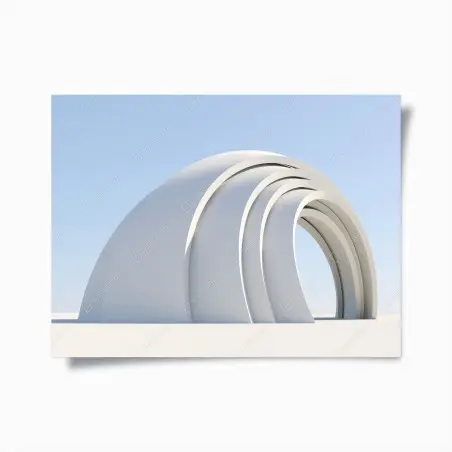 Poster arches blanches minimalistes – Wallnifity®
