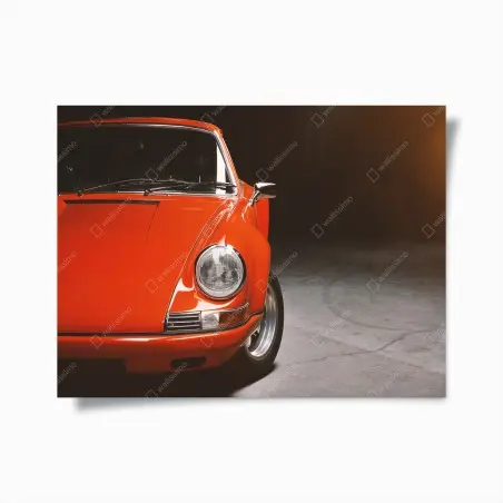 Poster voiture de sport vintage rouge des années 70 – Wallnifity®