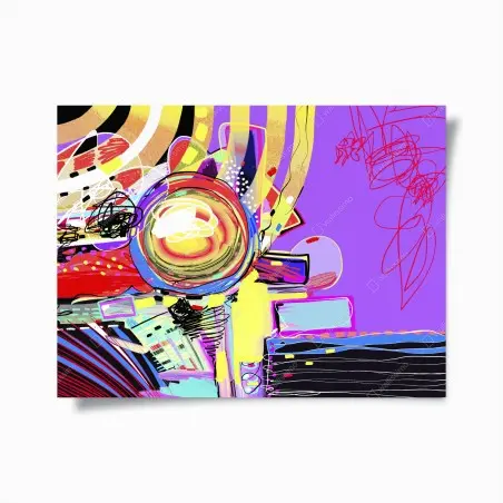 Poster tourbillon chromatique contemporain – Wallnifity®