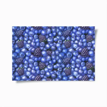 Poster motif myrtilles et mûres – Wallnifity®