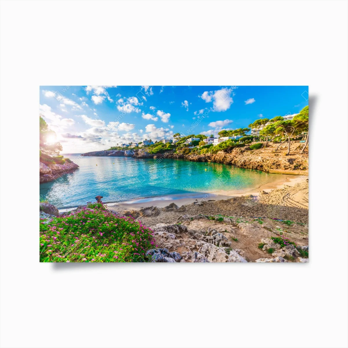 Poster baie tranquille de Cala Esmeralda, Majorque – Wallnifity® Poster baie tranquille de Cala Esmeralda, Majorque – Wallnifity®