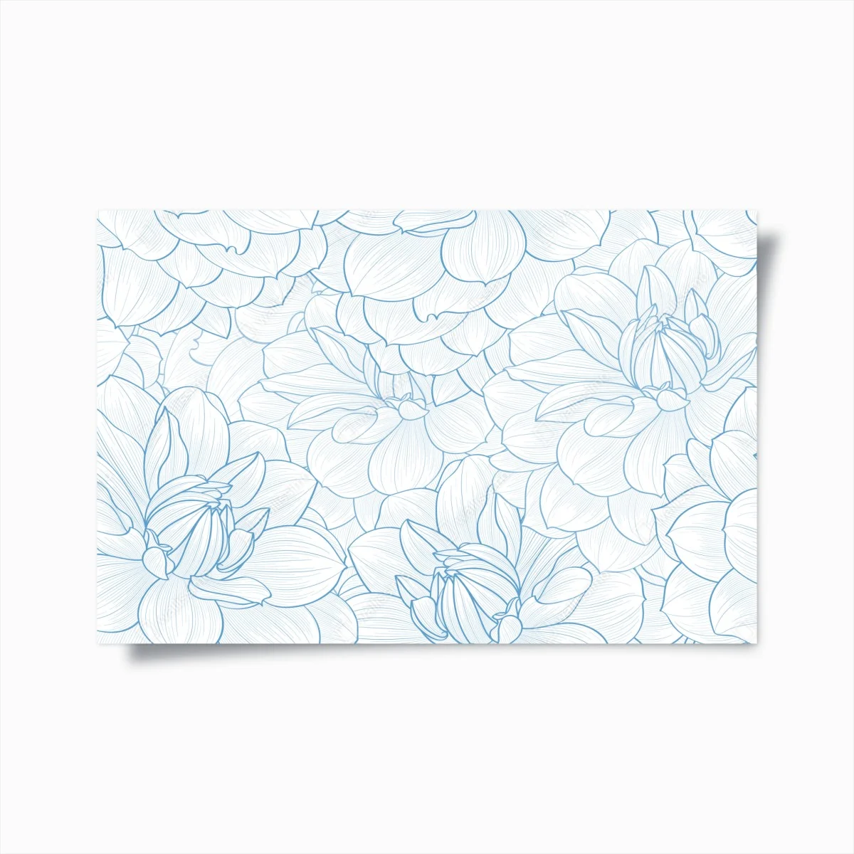 Poster motif floral délicat en esquisse bleue – Wallnifity® Poster motif floral délicat en esquisse bleue – Wallnifity®