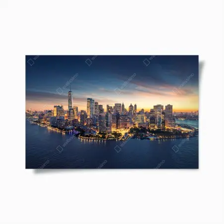 Poster panorama de New York au lever du soleil – Wallnifity®