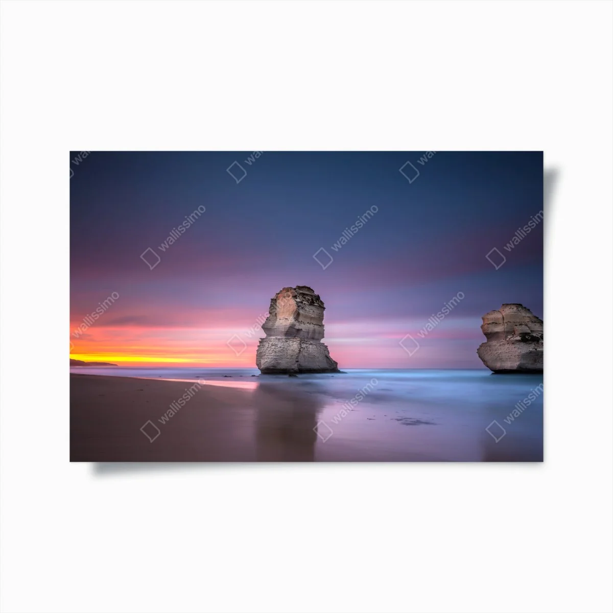Poster paysage côtier au coucher de soleil – Wallnifity® Poster paysage côtier au coucher de soleil – Wallnifity®