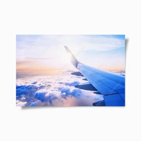 Poster vue aérienne au coucher de soleil – Wallnifity®