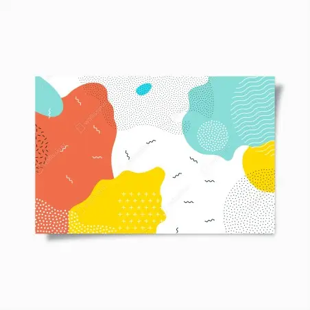 Poster motif abstrait coloré et vibrant – Wallnifity®