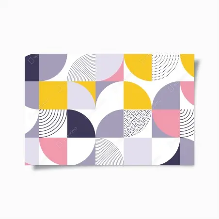 Poster composition géométrique pastel moderne – Wallnifity®