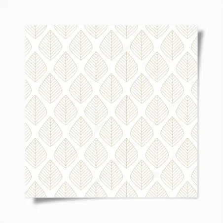 Poster motif feuilles dorées minimaliste – Wallnifity®