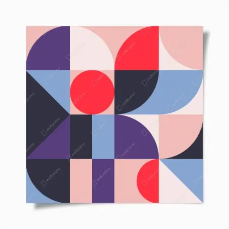 Poster composition géométrique colorée – Wallnifity®