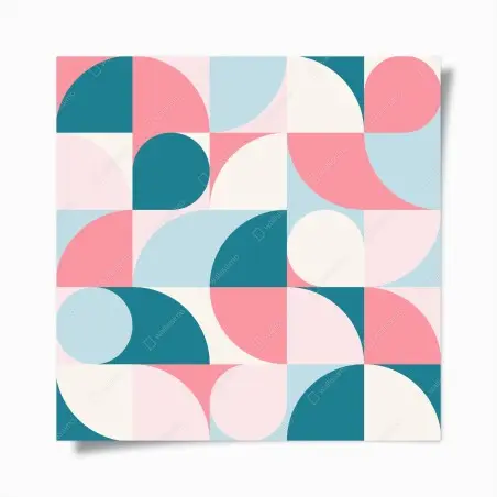 Poster motif géométrique pastel moderne – Wallnifity®