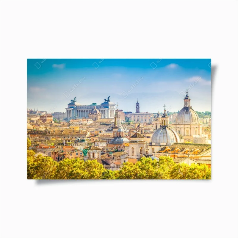 Poster panorama historique de Rome au coucher de soleil – Wallnifity® Poster panorama historique de Rome au coucher de soleil – Wallnifity®