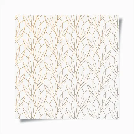 Poster motif feuillage doré élégant pour décoration – Wallnifity®