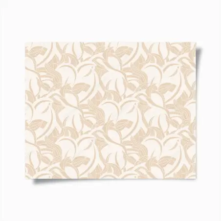 Poster motif feuillage beige délicat – Wallnifity®