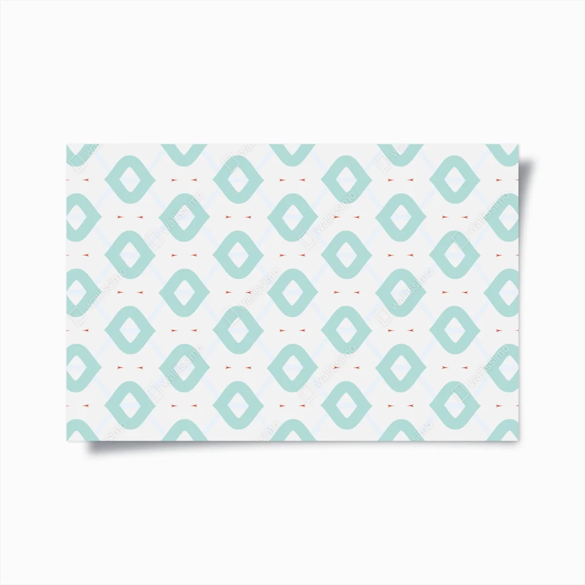 Poster motif losanges turquoise et corail – Wallnifity® Poster motif losanges turquoise et corail – Wallnifity®
