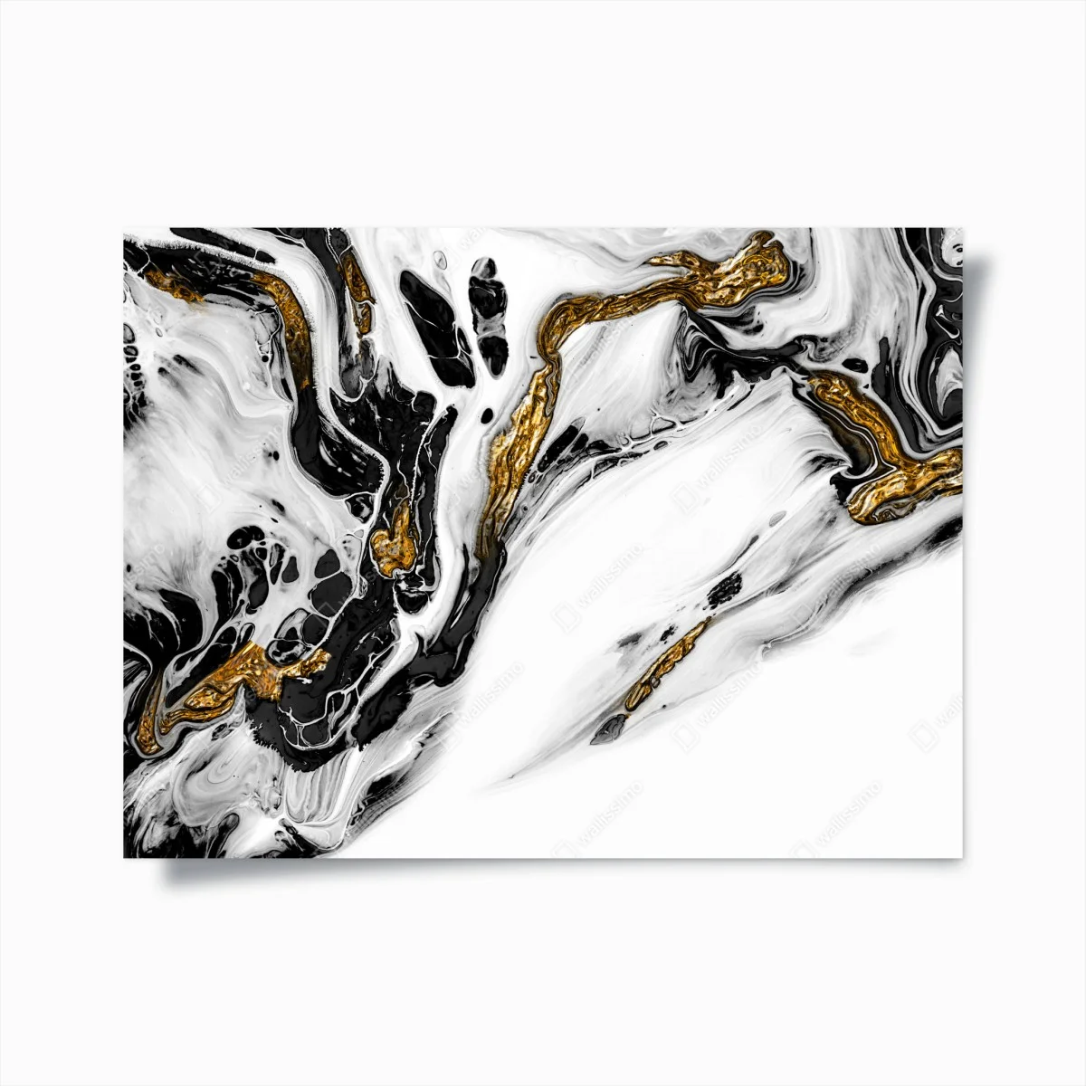 Poster marbre abstrait noir et or – Wallnifity® Poster marbre abstrait noir et or – Wallnifity®