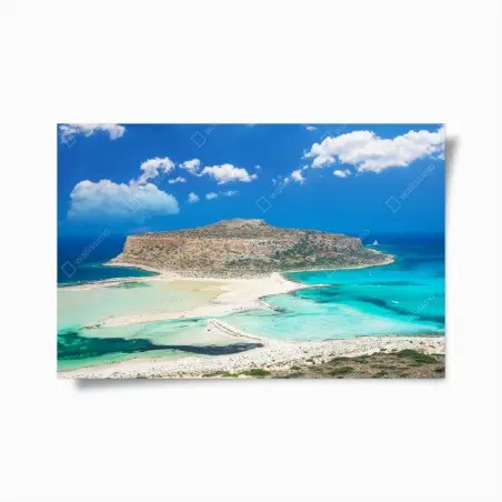 Poster Balos, lagon turquoise de Crète – Wallnifity®