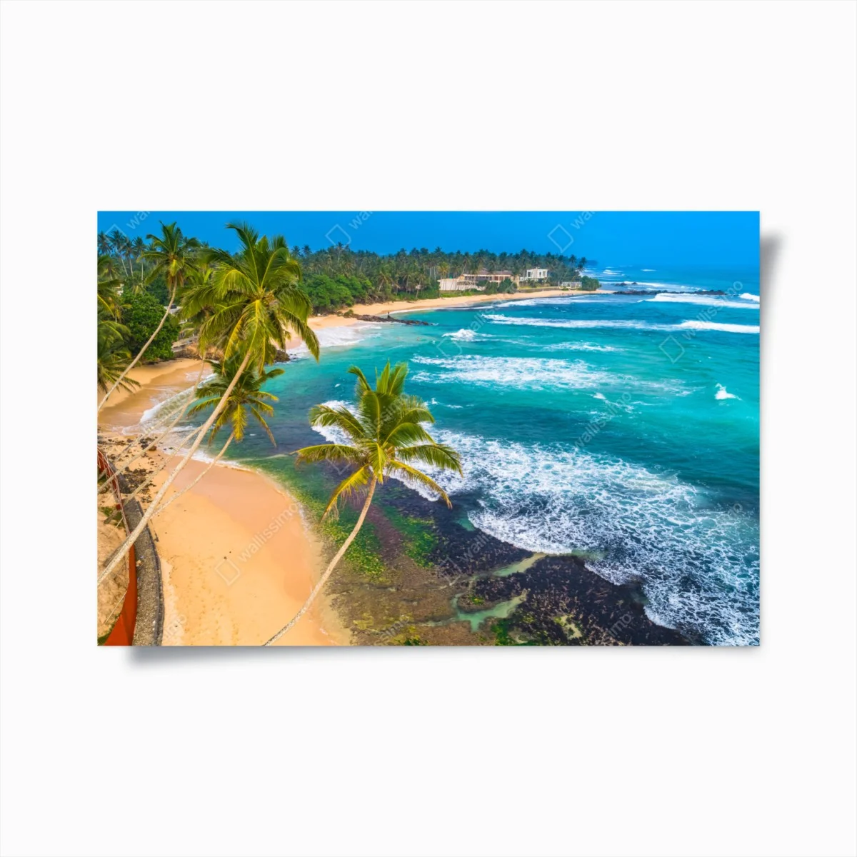 Poster paysage côtier tropical avec palmiers – Wallnifity® Poster paysage côtier tropical avec palmiers – Wallnifity®
