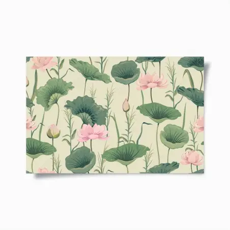 Poster oasis de lotus pastel – Wallnifity®