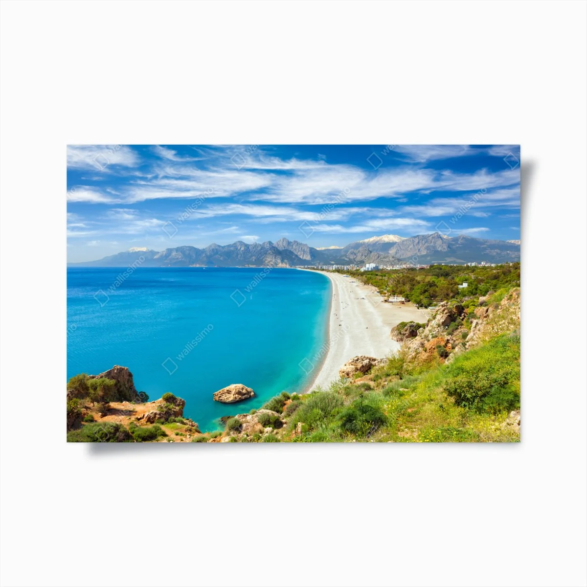Poster panorama marin de la plage de Konyaalti, Antalya, Turquie – Wallnifity® Poster panorama marin de la plage de Konyaalti, Antalya, Turquie – Wallnifity®
