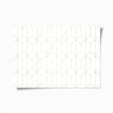 Poster motif art déco doré et minimaliste – Wallnifity®
