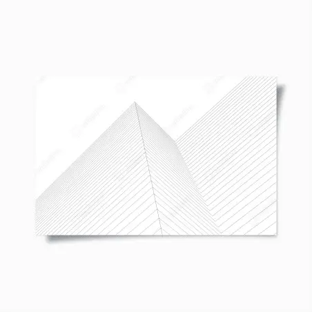 Poster pyramide de lignes minimalistes – Wallnifity®