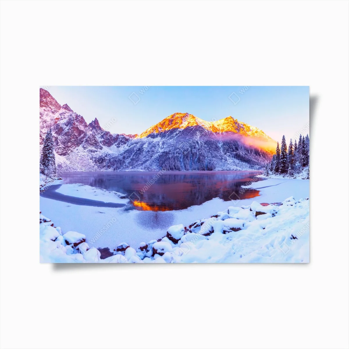 Poster paysage alpin au lever du soleil dans les Alpes italiennes – Wallnifity® Poster paysage alpin au lever du soleil dans les Alpes italiennes – Wallnifity®