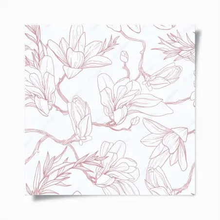 Poster motif magnolia délicat et aérien – Wallnifity®