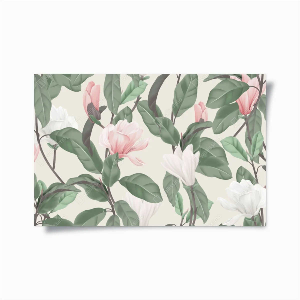 Poster motif magnolia pastel sur fond beige – Wallnifity® Poster motif magnolia pastel sur fond beige – Wallnifity®
