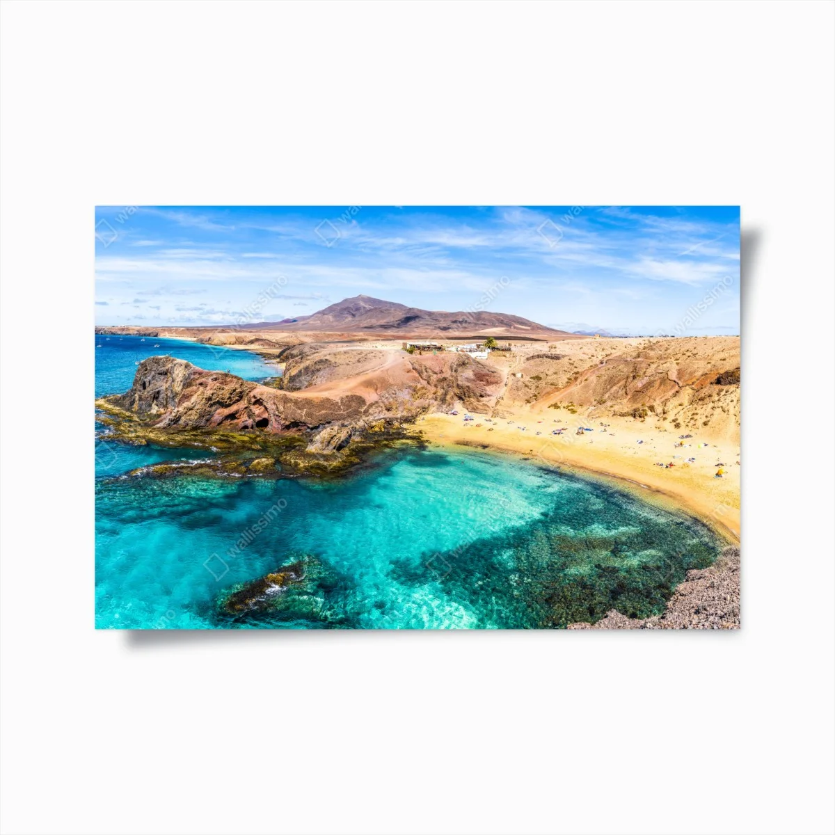 Poster vue panoramique de la côte turquoise de Papagayo, Lanzarote – Wallnifity® Poster vue panoramique de la côte turquoise de Papagayo, Lanzarote – Wallnifity®