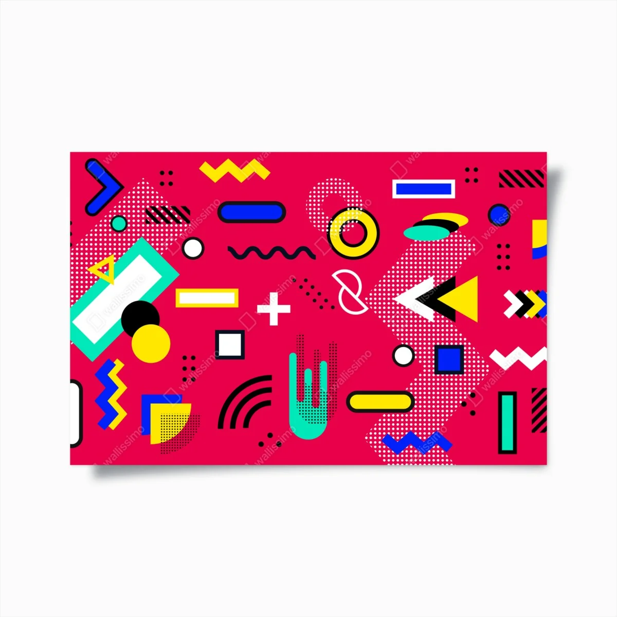 Poster motif géométrique rétro coloré – Wallnifity® Poster motif géométrique rétro coloré – Wallnifity®