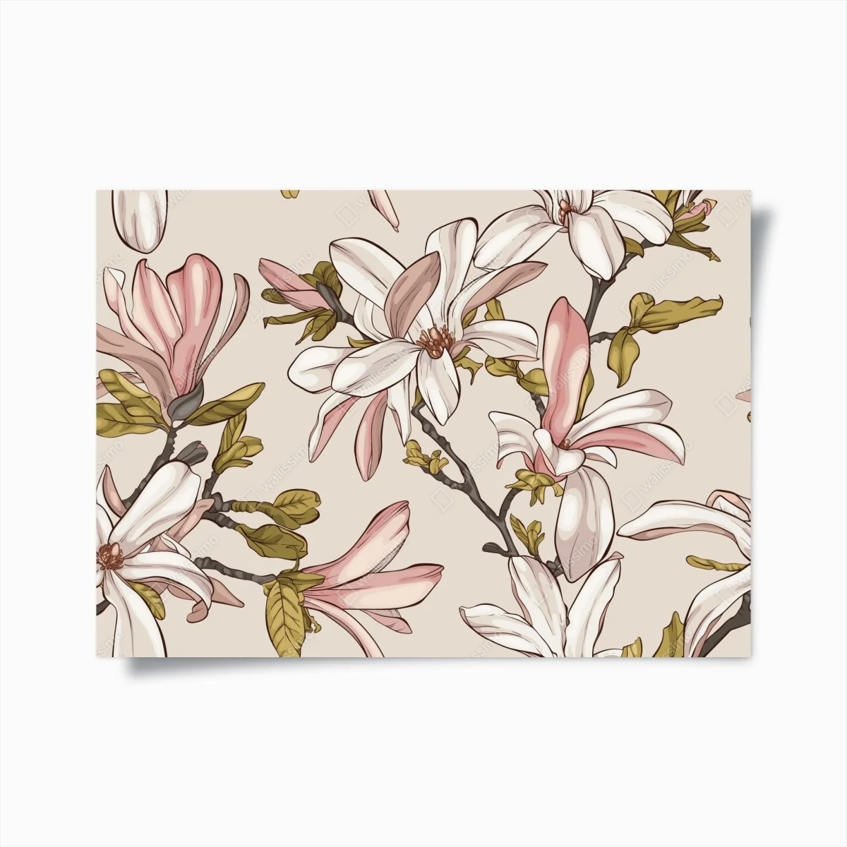 Poster motif magnolia élégant en teintes pastel – Wallnifity® Poster motif magnolia élégant en teintes pastel – Wallnifity®