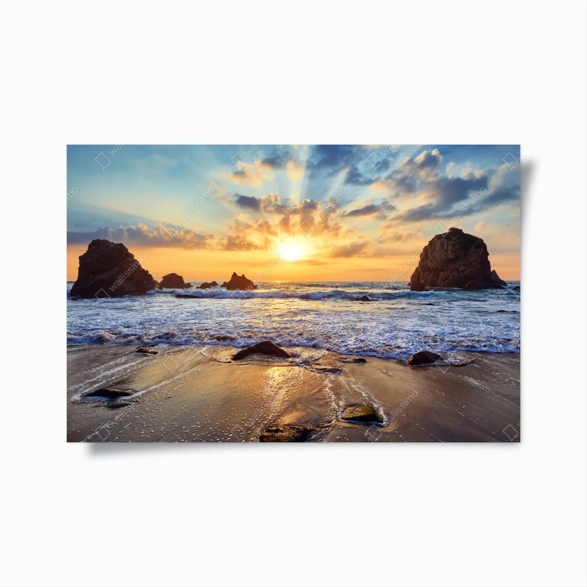 Poster coucher de soleil sur la côte rocheuse – Wallnifity® Poster coucher de soleil sur la côte rocheuse – Wallnifity®