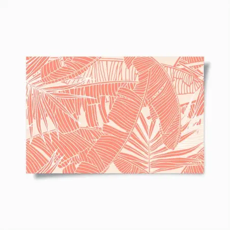 Poster jungle corail stylisée – Wallnifity®