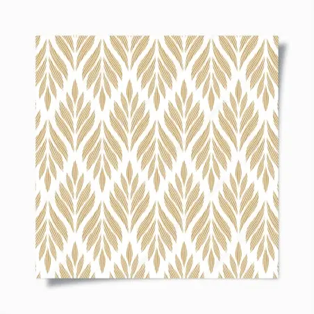 Poster motif feuilles dorées pour décoration murale – Wallnifity®