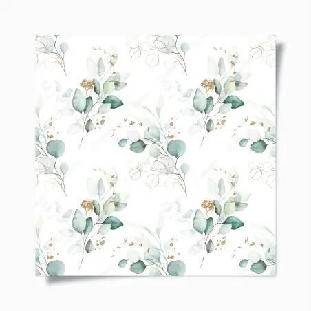 Poster motif botanique aquarelle eucalyptus doré – Wallnifity®