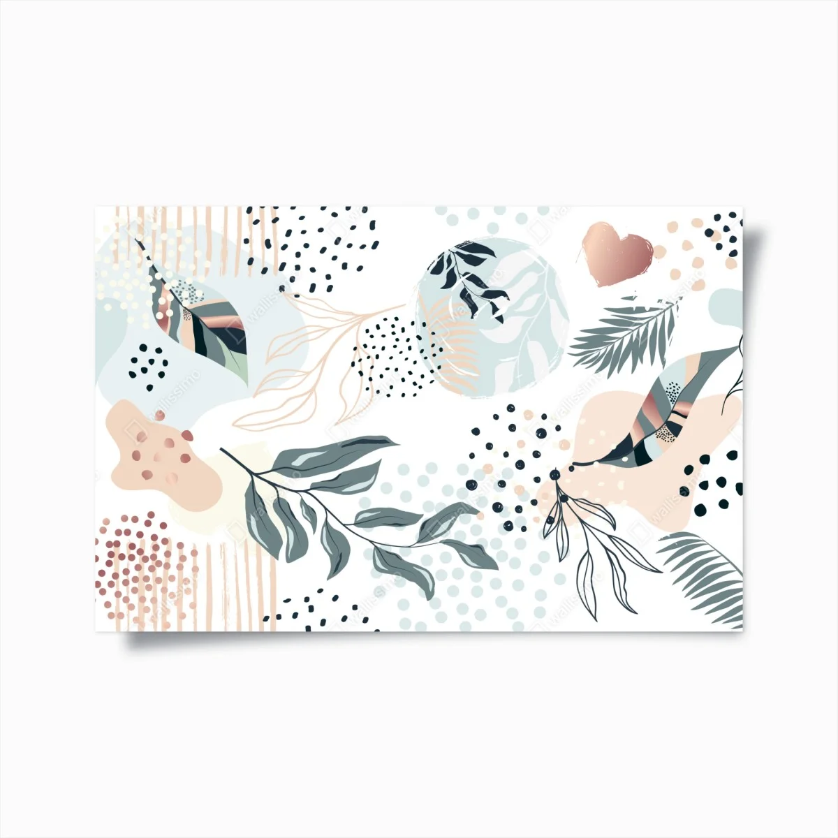 Poster esprit botanique abstrait pastel – Wallnifity® Poster esprit botanique abstrait pastel – Wallnifity®