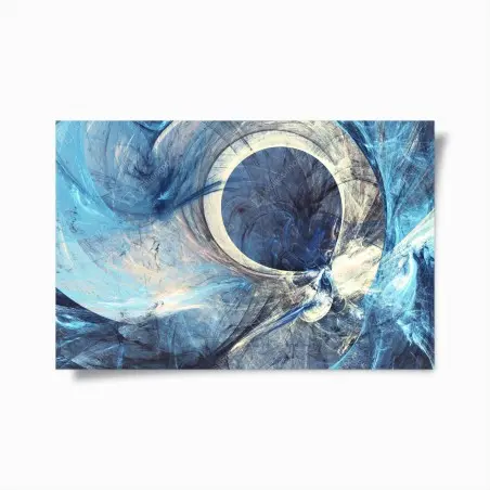 Poster vortex fractal bleu – Wallnifity®