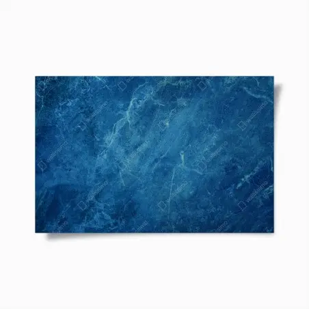 Poster marbre bleu profond texturé – Wallnifity®