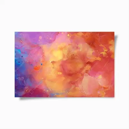 Poster éclat chromatique abstrait – Wallnifity®