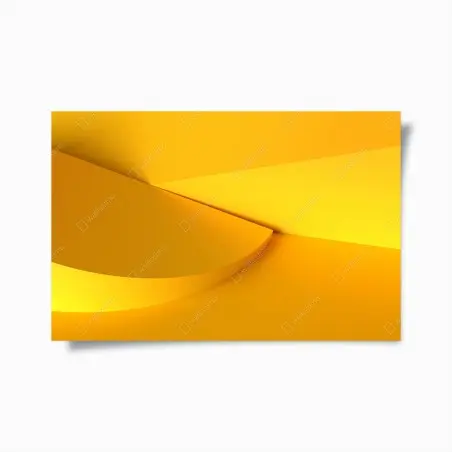 Poster composition géométrique jaune minimaliste – Wallnifity®