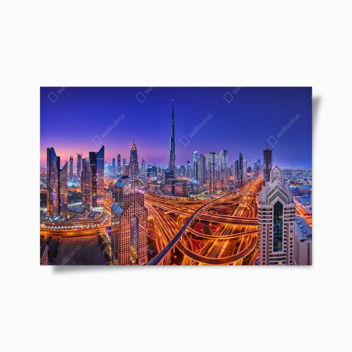 Poster panorama nocturne de Dubaï – Wallnifity® Poster panorama nocturne de Dubaï – Wallnifity®